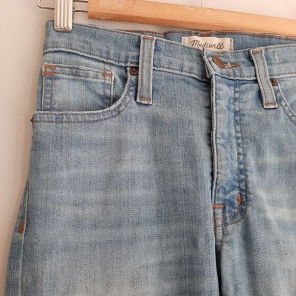 MADEWELL | 9" High-Rise Skinny Crop Light Blue Jeans Sz 24 - Picture 6 of 15